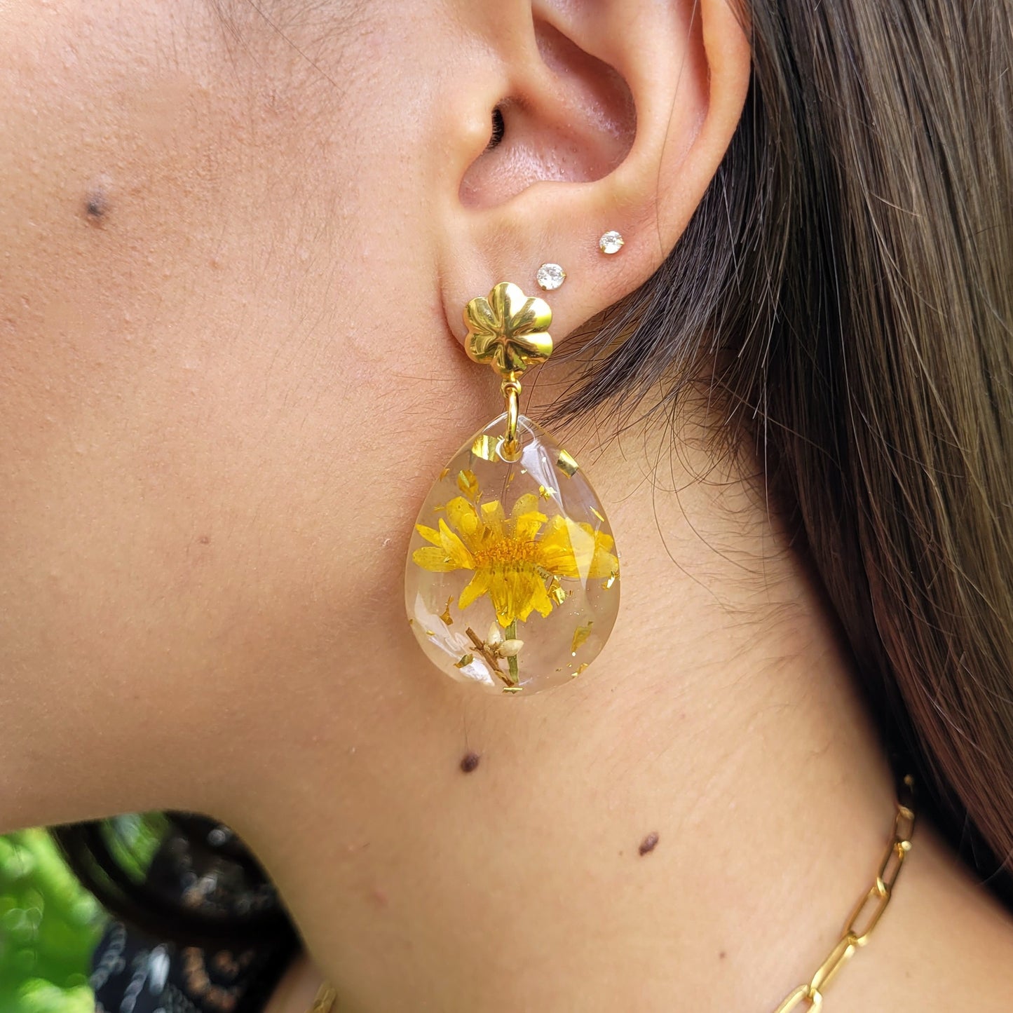 Drop shape chrysanthemums set
