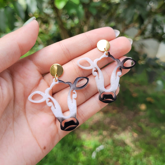 Cow earrings