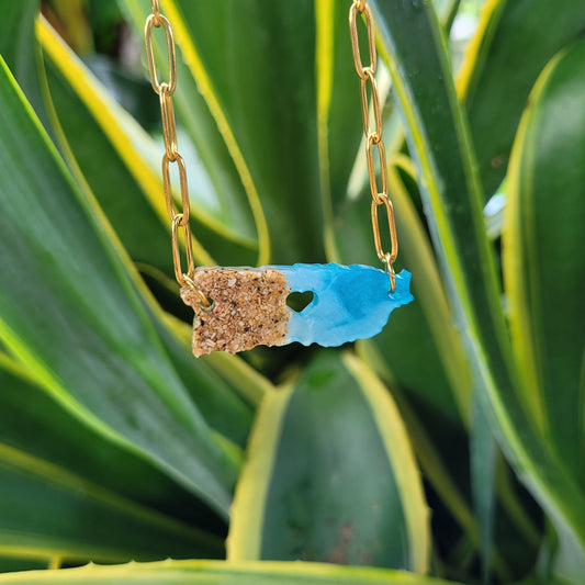 PR island necklace (sea)