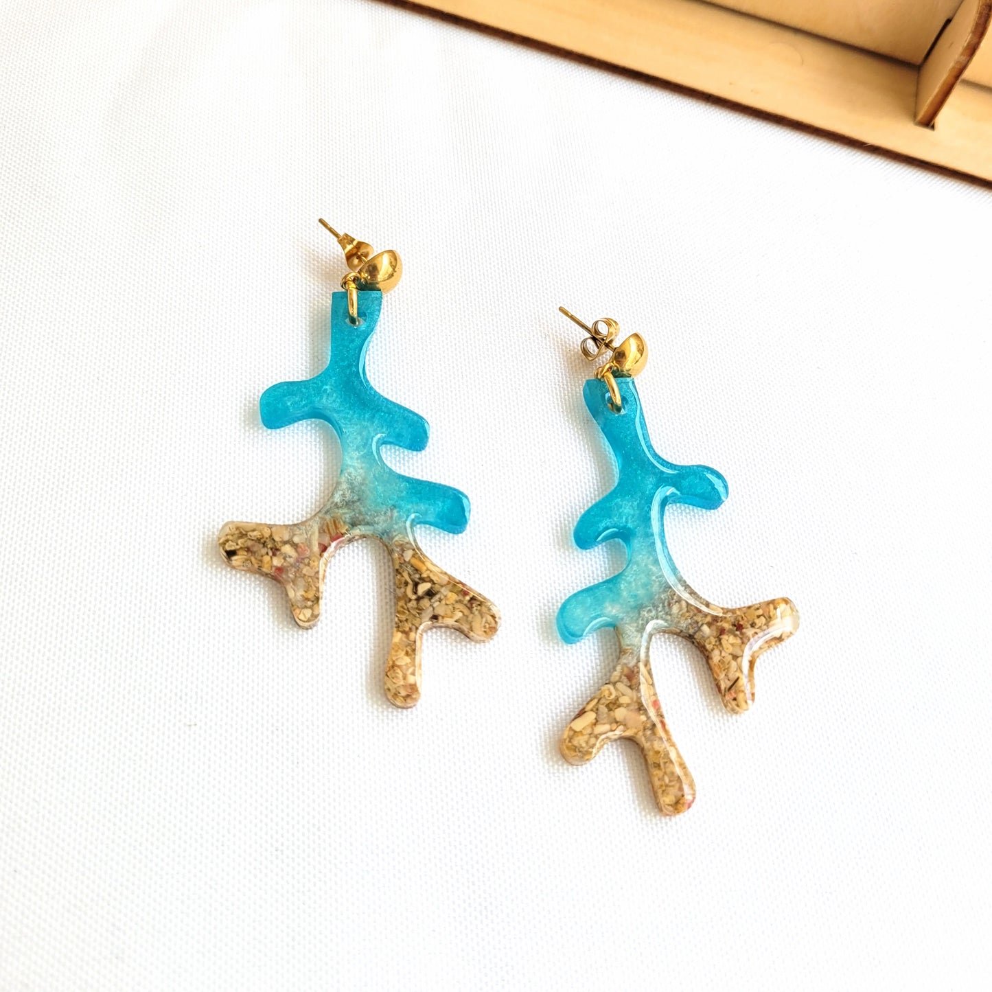 Sea earrings (coral)