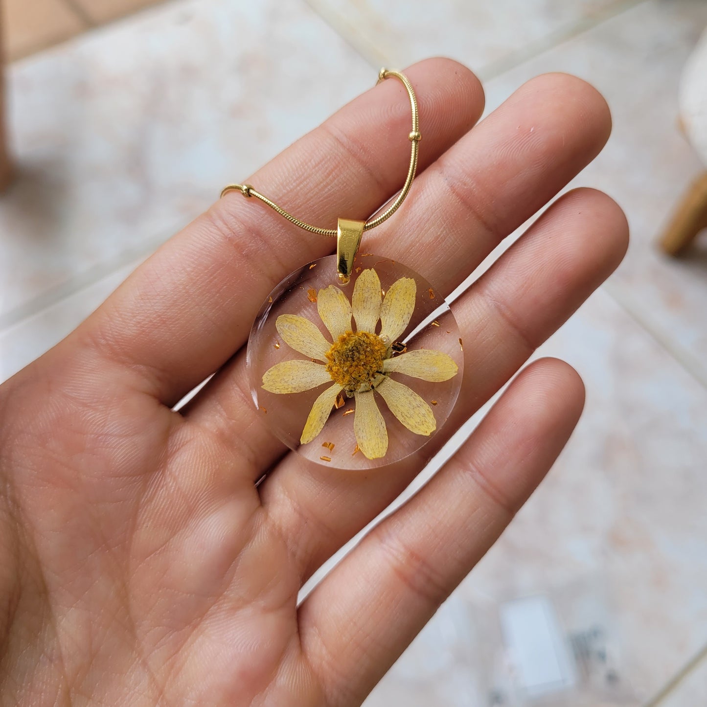 Yellow flower with leaves set