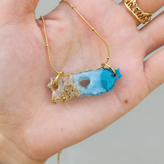 PR island necklace (sea)