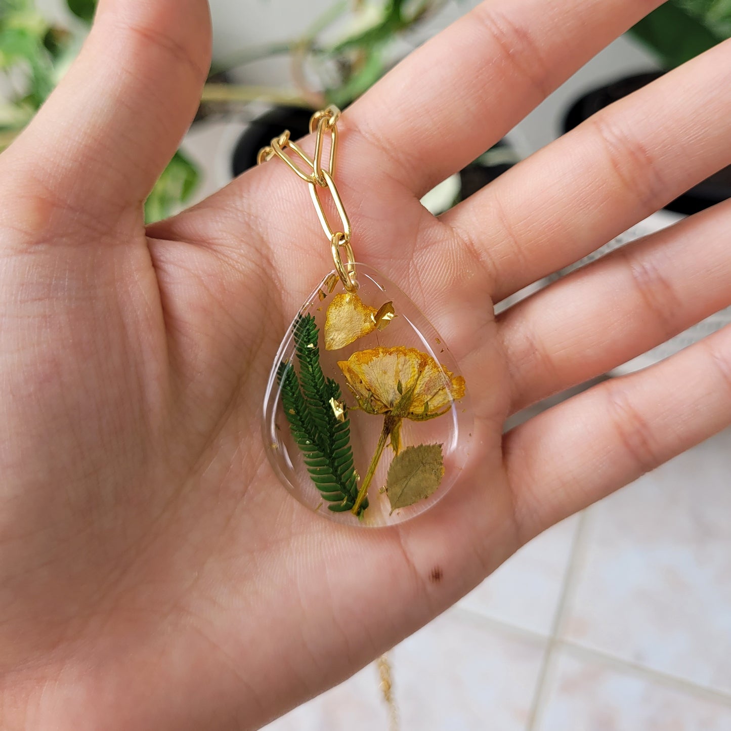 Yellow rose drop set